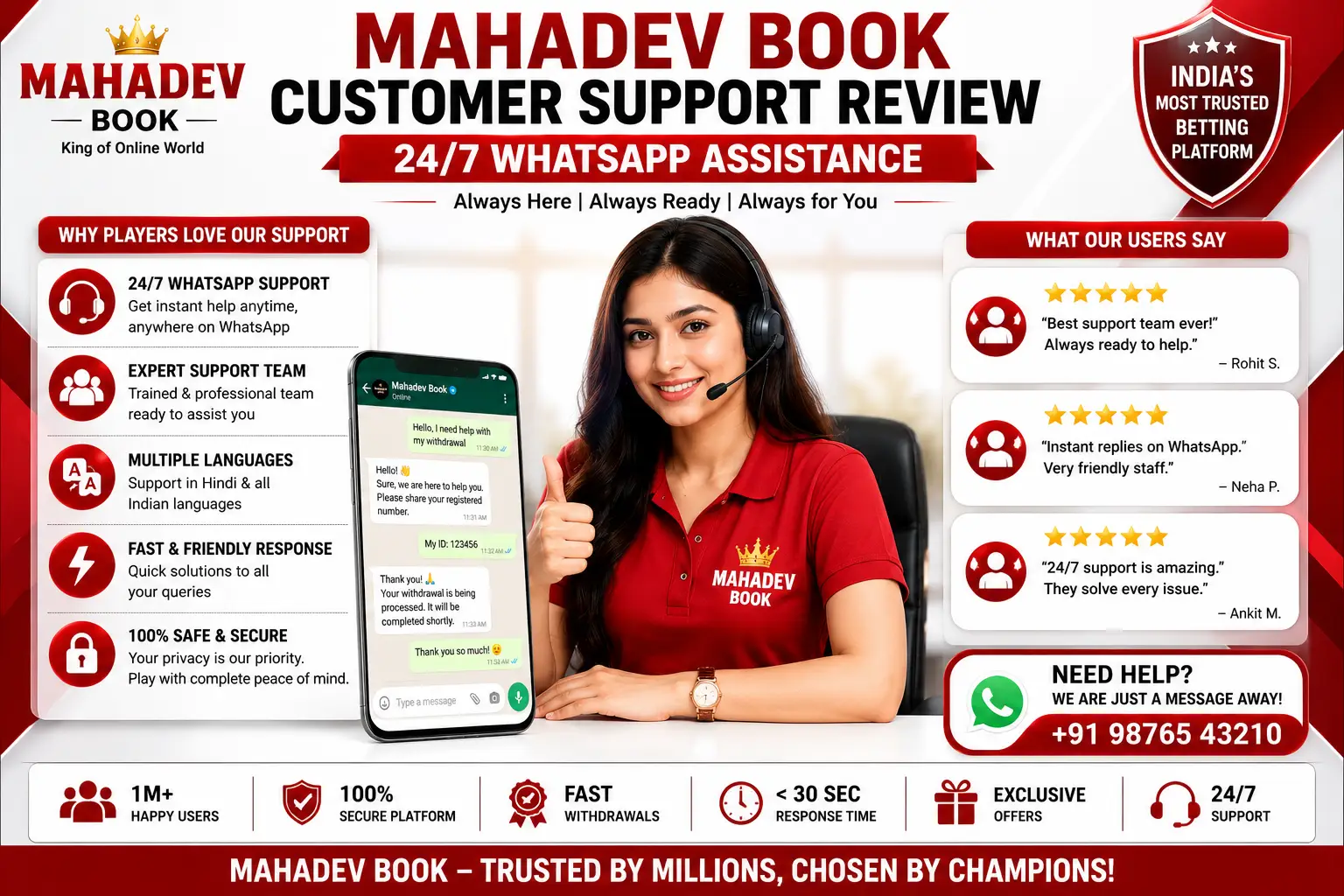 Mahadev Book Customer Support Review