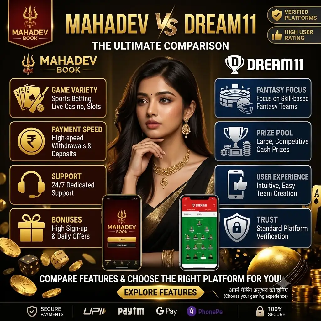 Mahadev Book vs Dream11 Comparison